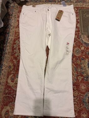 Levi's Women's White Wide Leg Jeans